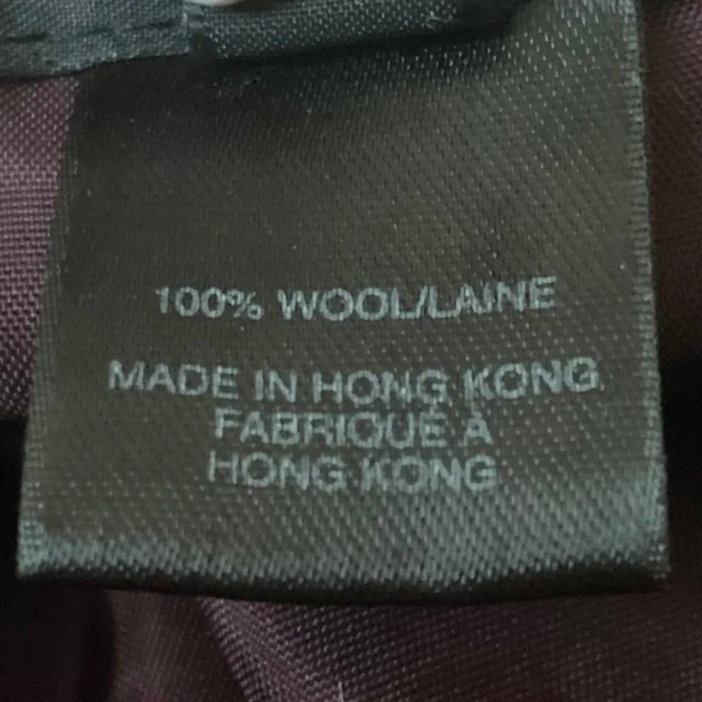 Marc Jacobs Wool Knit Utility Jacket Burgundy Pointed Collar Pockets XS Button U - Picture 9 of 11